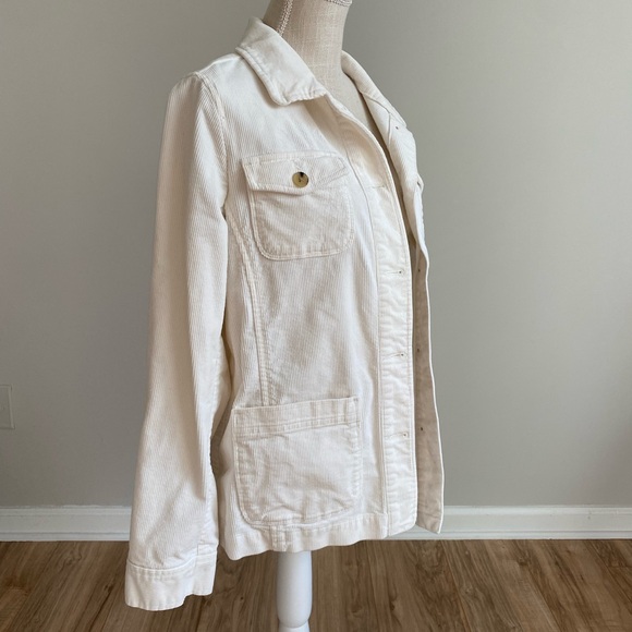 Talbots Cream Button-Up Jacket - Picture 5 of 10